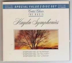 Haydn Symphonies: #94 Surprise, #100 Military, #104 London