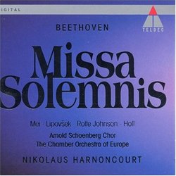 Beethoven: Missa Solemnis / Mei, Lipovsek, Rolfe Johnson,  Holl; Harnoncourt