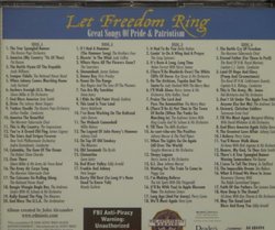 Let Freedom Ring: Great Songs of Pride and Patriotism - 4cd Set