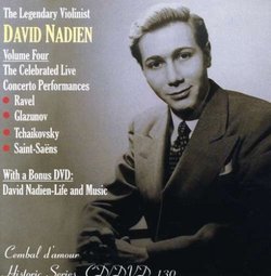 The Legendary Violinist David Nadien, Vol. 4 [CD+DVD]