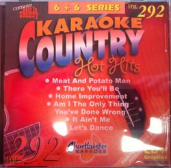 Chartbuster Karaoke Country Hot Hits Vol 292