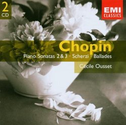 Chopin: Piano Sonatas #2 & 3, Ballades, Op. 23,38,47 & 52, Scherzi Op. 20, 31, 39 & 54; Cecile Ousset