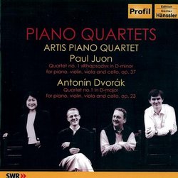 Piano Quartets by Paul Juon & Antonín Dvorák