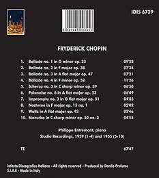 Philippe Entremont plays Chopin - Studio Recordings 1955-1959
