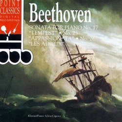 Beethoven: Piano Sonatas Nos. 17 "Tempest," 24 "Appassionato," 26 "Les adieux"