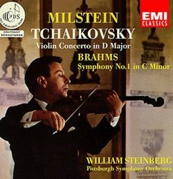"Brahms: Symphony in Cm No1, Op68; Tchaikovsky: Violin Concerto Op35"