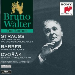 Bruno Walter Edition: Strauss/Barber/Dvorák