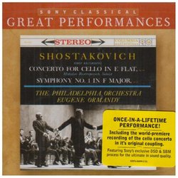 Shostakovich: Concerto for Cello in E flat; Symphony No. 1 in F Major