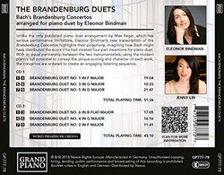 Bach: Brandenburg Concertos (Arranged for Piano Four-Hands by Eleonor Bindman)