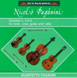 Nicolò Paganini: Quartets Nos. 4-6 for Violin. Viola, Guitar & Cello - Quartetto Paganini