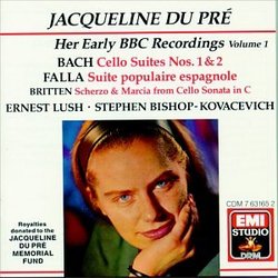 Jacqueline du Pré - Her Early BBC Recordings Volume 1 ~ Bach, Falla, Britten / Luch, Kovacevich