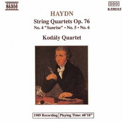 Haydn: String Quartets, Op. 76, Nos. 4, 5 and 6