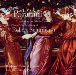 Paganini: 24 Caprices for Violin Solo, Op. 1 (with Schumann's Piano Accompaniment)