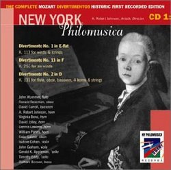 The Complete Mozart Divertimentos: Historic First Recorded Edition: CD 1