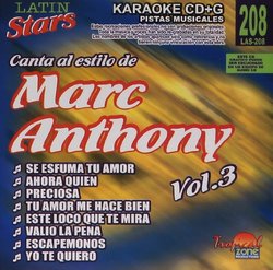 Karaoke: Marc Anthony 3 - Latin Stars Karaoke