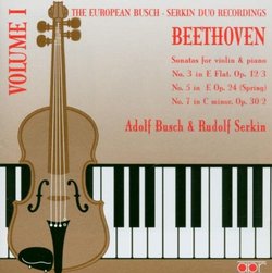 The European Busch-Serkin Duo Recordings, Vol. 1