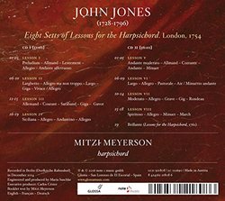 John Jones: Eight Sets of Lessons for the Harpsichord