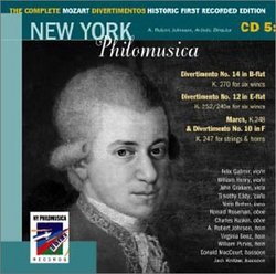 The Complete Mozart Divertimentos: Historic First Recorded Edition: CD 5