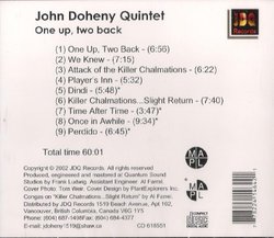One Up, Two Back - The John Doheny Quintet - IMPORT