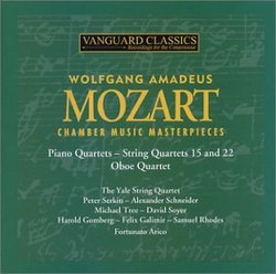 Mozart: Piano Quartets; String Quartets Nos. 15 & 22; Oboe Quartet
