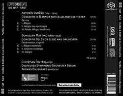 Dvorák & Martinu: Cello Concertos