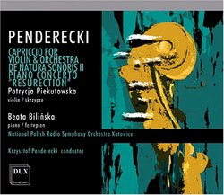 Penderecki: Capriccio; De Natura Sonoris II; Piano Concerto [Special Edition]