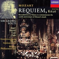 Mozart - Requiem / Augér, Bartoli, Cole, Pape, Wiener Phil., Solti