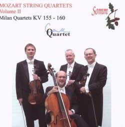 Mozart: Milan Quartets, K. 155-160