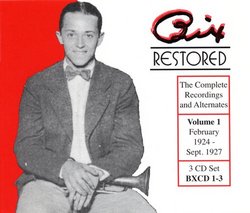 Bix Restored Volume 1: 1924-1927