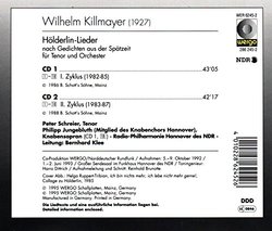 Killmayer: Holderlin-Lieder