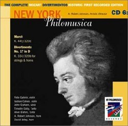The Complete Mozart Divertimentos: Historic First Recorded Edition: CD 6
