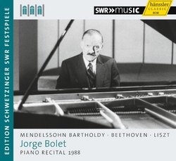 Jorge Bolet Piano Recital 1988