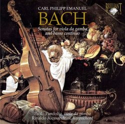 C.P.E. Bach: Sonatas for viola da gamba & basso continuo