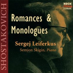 Shostakovich: Romances & Monologues