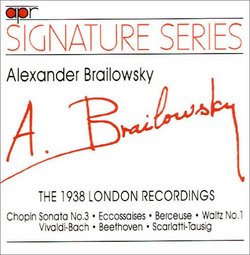 Brailowsky: The 1938 London Recordings