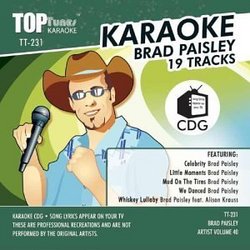 Brad Paisley Top Tunes Karaoke TT-231