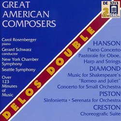 Great American Composers: Hanson, Diamond, Piston, Creston