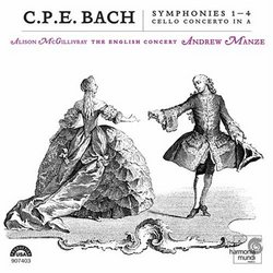C.P.E. Bach: Symphonies 1-4/Cello Concerto in A with Andrew Manze