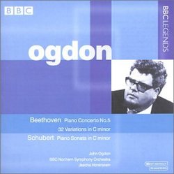 Beethoven: Piano Concerto No. 5; Variations (32) in C minor; Schubert: Piano Sonata in C minor