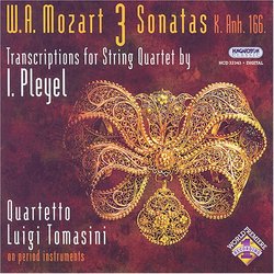 Mozart: 3 Sonatas - Transcriptions for String Quartet by I. Pleyel