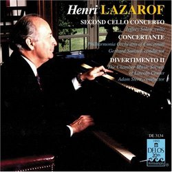 Henri Lazarof: Second Cello Concerto / Concertante for 16 Strings & 2 French Horns / Divertimento II