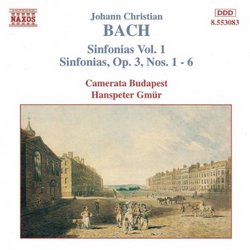 JC Bach: Sinfonias Vol. 1