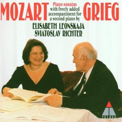 Mozart Piano Sonatas with freely added accompaniments for a second piano by Grieg