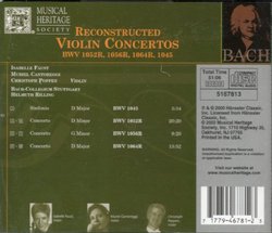 Bach: Reconstructed Violin Concertos