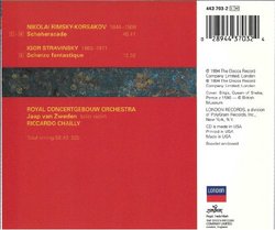 Rimsky-Korsakov / Stravinsky: Scheherazade / Scherzo Fantastique
