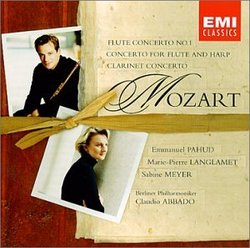 Mozart - Flute Concerto No. 1 · Concerto for Flute and Harp · Clarinet Concerto / Pahud · Langlamet · S. Meyer · Berlin Phil. · Abbado