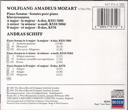 Mozart: Piano Sonatas Vol. 2: K331, K310, K576