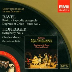 Ravel: Bolero; Rhapsodie espagnole; Daphnis et Chloé Suite No. 2; Honegger: Symphony No. 2