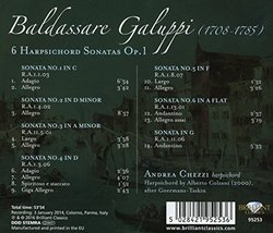 Galuppi: 6 Harpsichord Sonatas, Op. 1