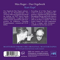 Max Reger: Das Orgelwerk